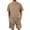 Khaki879, variant on VNKIDY Classic Men Outfits Sets Men's Outfits Sets For Casual Wear Lightweight Breathable Summer Relaxed Fit Style With Two Piece Design Comfortable And Versatile Ensemble Solid Color Autumn