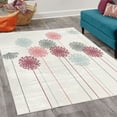 thumbnail image 2 of Dandelion Decorative Rug, Abstract Wildflower Silhouettes Botanical Inspirations Meadow in Summer Season, Quality Carpet for Bedroom Dorm and Living Room, 6 Sizes, Purple Grey, by Ambesonne, 2 of 4