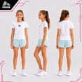 thumbnail image 2 of RBX Girls Athletic Shorts Breathable Performance Double Mesh Gym Running Dolphin Shorts, 2 of 7