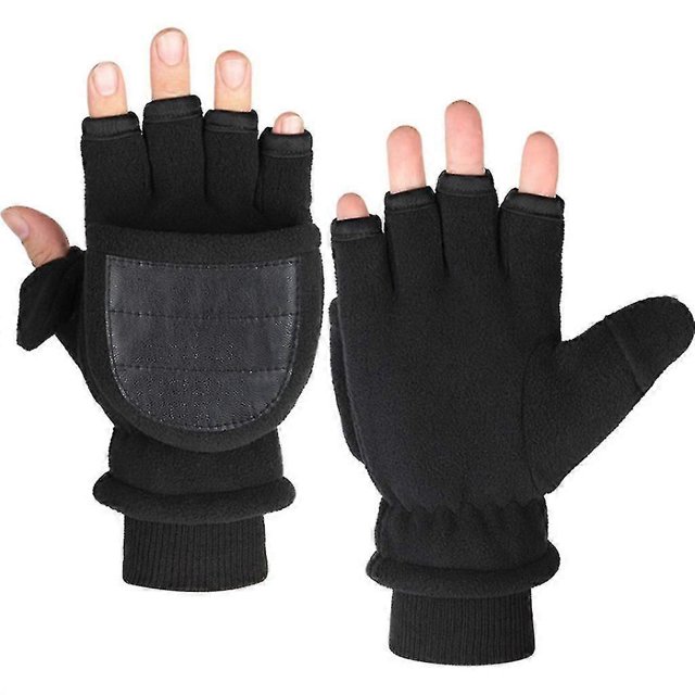 Guantes calefactables sin dedos con puerto USB, guantes térmicos de medio dedo.