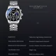 thumbnail image 4 of Belushi BW-573 Reloj De Cuarzo Luminoso Con Fase Lunar Impermeable Color Del Fondo Azul, 4 of 7