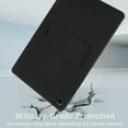thumbnail image 2 of Allytechgroup TPU Back Cover Case for Samsung Galaxy Tab A9+ with Kickstand, Military-Grade Protection Precise Cutouts + Cleaning Cloth & Stylus in Random Color for Galaxy Tab A9+, Black, 2 of 7