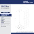 thumbnail image 7 of DreamLine Unidoor-LS 29 in. W x 72 in. H Frameless Hinged Shower Door in Oil Rubbed Bronze, 7 of 7