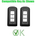 thumbnail image 2 of Key Fob Cover Compatible with Mitsubishi Outlander Eclipse Cross ASX RVR Pajero Sport MK3 Keychain Case Holder Protector,Short-Keychain, 2 of 6