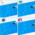 thumbnail image 4 of Plantilla de silicona de dibujo creativo a juego, varios patrones adecuados para principiantes 3D/niños/regalos para adultos tablero auxiliar de juguetes 3D Zhivalor 222824-1, 4 of 4