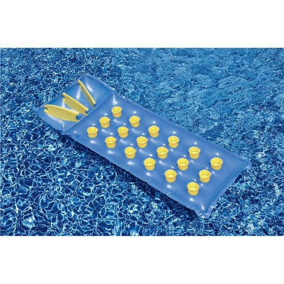 Swimline 18 Pocket French Pool Mattress (Blue)