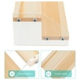 thumbnail image 5 of 1 PC Clear acrílico y exhibición de madera de madera soporte de pantalla duradera para organizador, 5 of 5