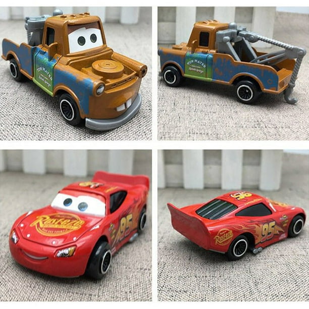 Pixar Voitures 2 McQueen Métal Jouets Modèle de Voiture Cadeau  d'Anniversaire pour les Enfants Garçon 