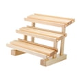thumbnail image 3 of kowaku Wood Display Stand Product Stand Rectangle 3 Ladder Display Stand for Conutertop, 3 of 8