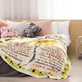 thumbnail image 3 of Gift for My Daughter Blanket from Mom as Birthday Present I Love You Letter to Her, Ultra-Soft Flannel Fleece Light Weight Bed Throw (60x50'', Daughter Gift), 3 of 8