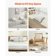 thumbnail image 6 of KFFKFF Set of 2 Decorative 18 x 18 in Pillow Inserts, Firm and Plush Square Cushions with Polyester Filling, White Throw Pillows with Zipper for Indoor Use on Beds, Sofas, and Living Rooms, 6 of 9