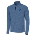 thumbnail image 2 of Men's Antigua Heather Navy Villanova Wildcats Cause Quarter-Zip Top, 2 of 3