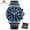 Blue, variant on Men's Watches Watch Men Waterproof Leather Strap Blue erkek kol saati