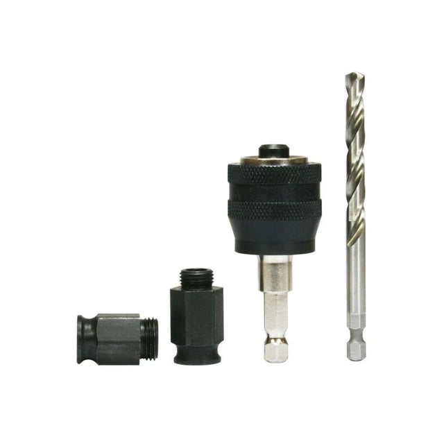 Sistema de mandriles Diablo Snap-Lock Plus, para un montaje rápido y eficiente de sierras perforadoras, vástago hexagonal de 3/8 pulgadas, DHSAR375
