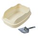 thumbnail image 4 of Caja de arena grande para gatos, arenero grande, bandeja de arena para gatos, pantalla de privacidad blanco, 4 of 9