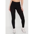 thumbnail image 3 of Women's Fleece Lined Waffle Knit Waist Leggings, 3 of 4