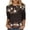 Multicolor 04, variant on DeHolifer Womens Tops 3/4 Sleeve Crewneck Casual Printed Comfy Lightweight Summer Tee Tops Multicolor XL