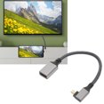 thumbnail image 4 of HD Multimedia Interface Adapter Cable, 18Gbps Transmission Slim Design 4K 60Hz Widely Compatible HD Multimedia Interface Cable Male To Female  for PC Straight,Left,Right, 4 of 7