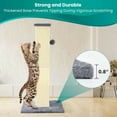 thumbnail image 6 of Cat Scratching Post 32 Inch for Indoor Large Cats and Kitten Nature Sisal Tall Cat Scratch Post Sisal Cat Scratcher Imp Cat's Scratching Habits and Protect Your Furniture Grey, 6 of 8