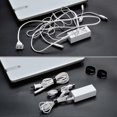 thumbnail image 3 of KAIYANG 60 bridas de sujeción reutilizables, bridas de primera calidad ajustables de 6 pulgadas, correas de gestión de cables de tela de microfibra, organizador de cables con bucle de gancho, bridas d, 3 of 5