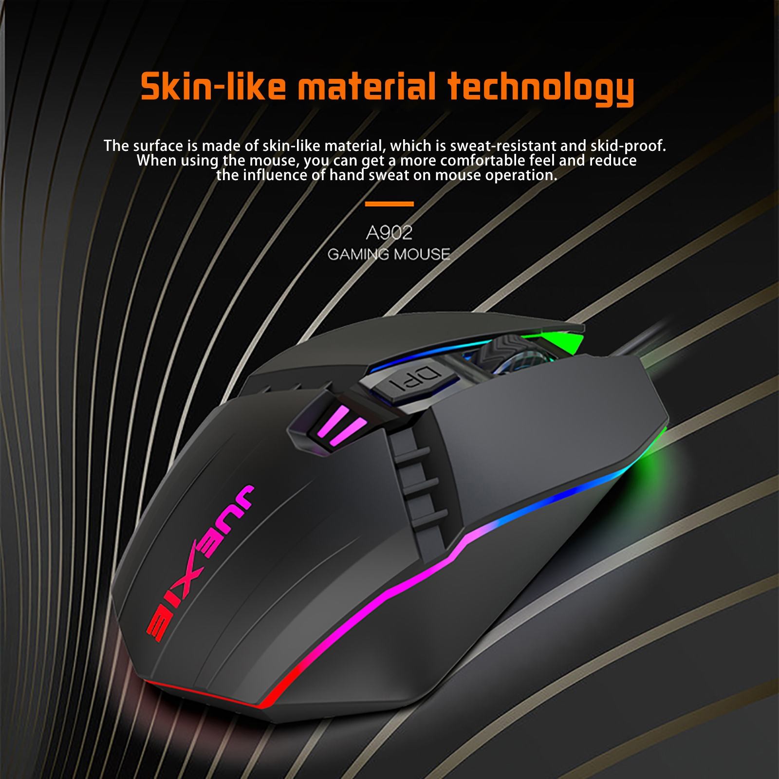 LBECLEY Large Gaming Mice Mice Juexie Buttons Wired Mice 7 Wired To  Programmable Laptop 1200 Pc Backlights Up Modes Rgb Computer with 4 Dpi  Gamers for