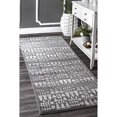 thumbnail image 1 of nuLOOM RZBD73B Tapis Lorette Délavé à Pointe de Flèche, 2 8" x 8, Gris Foncé, 1 of 2