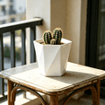 thumbnail image 3 of Large Plastic Flower Pot with Drainage Holes - 16.5x16x14.5cm Thickened Planter for Indoor/Outdoor Use - Balcony, Garden, Windowsill Decor - Set of 1, 3 of 10
