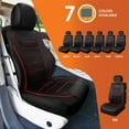 thumbnail image 7 of Universal Fit Car Seat Cover – Full Set of Automotive Car Seat Covers, Premier Leatherette Seat Covers, Water-resistant Seat Protector for Cars, Trucks, SUVs and Vans, 7 of 7