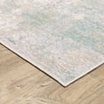 thumbnail image 3 of Oriental Weavers Cavett Area Rug - CAV01 - 6'7" x 9'6" - in Ivory/ Teal - Modern Style, Stain Resistant, Family and Pet Friendly , Dining, Living Room Rug, 3 of 3