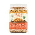 thumbnail image 2 of Pride Of India - PACK of 6 - Indian Whole White Garbanzo Beans 10mm - Protein & Fiber Rich Kabuli Chana, 3 Pound Jar, 2 of 6