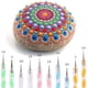 thumbnail image 3 of 48 Piezas Mandala Herramientas de Puntear para Pintar Rocas Kit de Plantillas de Mandala Bola Stylus Escultura de Arcilla Herramientas de Talla, 3 of 5