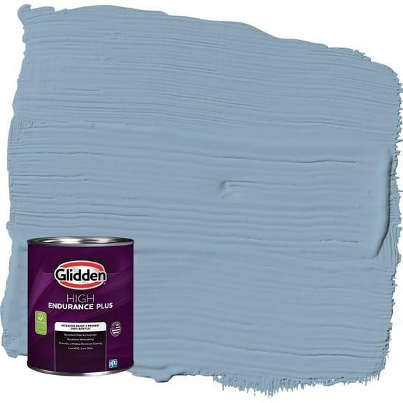 Glidden HEP Dresden Dream / Blue Eggshell Interior Paint with Primer, 1 Quart
