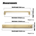 thumbnail image 3 of Goo-Ki 7.6''(192mm) Hole Centers Champagne Bronze Cabinet Pulls with Long Backplate, Zinc Alloy Cabinet Drawer Handles for Dresser,Wardrobe,Cupboard,Cabinet Hardware,2 Pack, 3 of 6