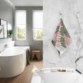 thumbnail image 2 of Yayeee 2 Pack Hand Towels for Bathroom 100% Cotton 16" x 28" Soft Absorbent Kitchen Towel, Stripes Trees, 2 of 7