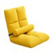 thumbnail image 3 of Sillón de suelo plegable, reclinable y ajustable, sofá cama con respaldo acolchado. Amarillo, 3 of 9
