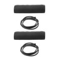 thumbnail image 2 of Motorcycle Hand Grip Covers, Simulated Leather Handlebar Grip Cover Modification Accessories(black), 2 of 8