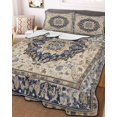thumbnail image 3 of Quilts Full Size, Vintage Boho Soft Comforter Bedding Set for Bed, Rustic Southwestern Geometric Ethnic Lightweight Quilted Bedspread with Pillow Cover(2 Pieces) for All Season, 78x90 Inch, 3 of 6