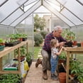 thumbnail image 6 of Palram - Canopia Mythos 6' x 8' Polycarbonate/Aluminum Walk-In Greenhouse – Gray - with Roof Vent, 6 of 10