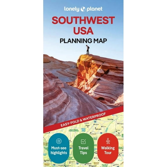 Map Lonely Planet Southwest USA Planning Map, (Paperback)