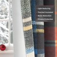thumbnail image 5 of DriftAway Red Christmas Plaid Curtains Linen Textured Scottish Tartan Plaid Farmhouse Window Treatment Red and Green 84 Inches Length Grommet Checkered Curtains for Living Room Bedroom Lined 2 Panels, 5 of 9