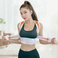 thumbnail image 2 of mmirethe Posture Corrector Adjustable Breathable Back Brace Elastic Back Support Posture Trainer Back Shoulder Posture Correction for Home White S, 2 of 5