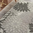thumbnail image 5 of Nourison Aloha Indoor/Outdoor Tropical Floral Silver Grey 2'8" x 4' Area Rug, (3' x 4'), 5 of 11