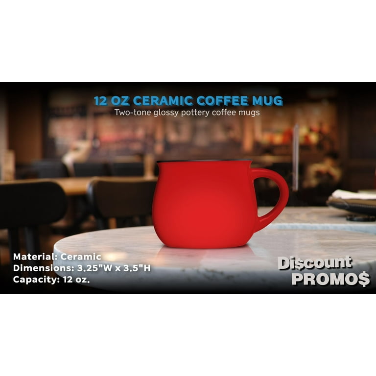 Glazed Campfire Coffee Mugs 12 oz. Set of 10, Bulk Pack - Perfect for Coffee,  Tea, Espresso, Hot Cocoa, Other Beverages - Red - Walmart.com
