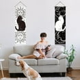thumbnail image 6 of Pack of 2 Black and White Cat Tapestries Sun and Moon Tapestry Vintage Black White Tassel Tapestry Wall Hanging, 6 of 9