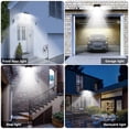 thumbnail image 3 of Outdoor Solar Lights, 360 Degree Adjustable Solar Wall Lights, Double Head Spotlights, 3 of 5