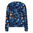 thumbnail image 6 of Wiyuqeen Womens Flannel Crop Cardigans V Neck Button Down Cardigan Sweaters Long Sleeve Xmas Graphic Jacket Marry Christmas Day Gifts, 6 of 6
