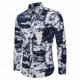 thumbnail image 1 of Camisas hawaianas de manga larga, camisas de moda para hombre, blusas florales, blusas de playa cubanas, ropa para hombre, camisas con cuello vuelto para hombre, 1 of 6