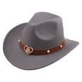 thumbnail image 3 of Chapeau de Cowboy Classification des Produits Style Western avec Bandeau Classique pour Hommes et Femmes, 3 of 4