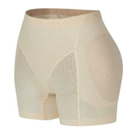 

Butt Lifter Padded Shapewear Hip Enhancer Panties Body Shaper Briefs Seamless Boyshort Apricot L