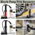 thumbnail image 1 of Hot Discounts,Portable Mini Basketball Pump Riding Equipment With Barometer Bicycle Pump,PENDANE,Black, 1 of 8